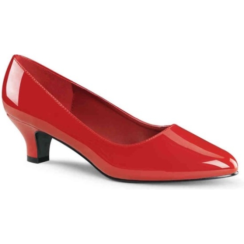 Pleaser Pink Label Pumps -41 Shoes- FAB-420 Paaldans schoenen Rood