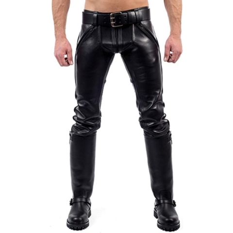 Mister b leather fxxxer jeans all black 35