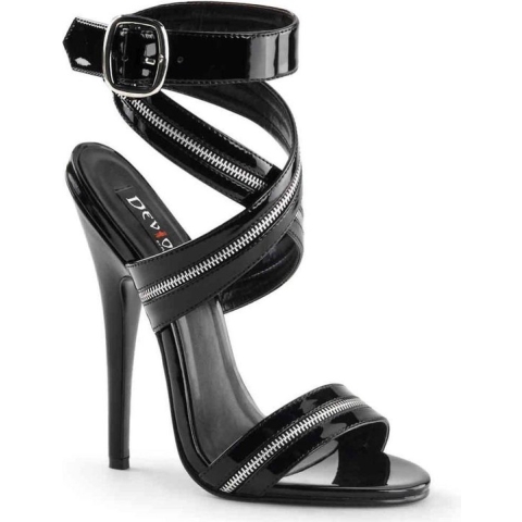 Devious Hoge hakken -44 Shoes- DOMINA-119 Paaldans schoenen Zwart
