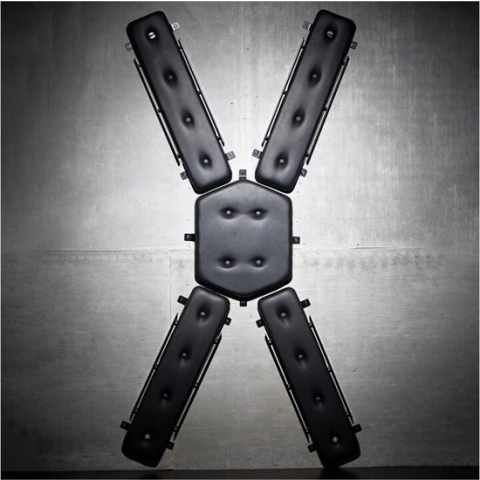 XR Brands AH138 - Masters St. Andrew's Cross - Black
