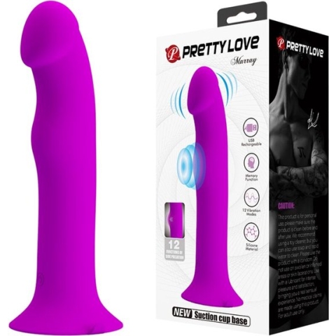 Pretty Love Murray - Vibrerende Dildo - 19 cm - Paars - USB Oplaadbaar - Siliconen - Ervaar Diep en Krachtig Plezier