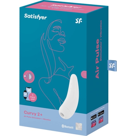Satisfyer - Curvy 2+ Air Pulse Stimulator + Vibration Wit
