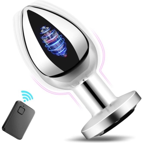 Qarano Silver Extreme Buttplug - Anaal Plug - Oplaadbaar Buttplug - Vibrator - Mannen - Vrouwen - Unisex - Massager - Seksspeeltje - G-Spot - Elektrisch Buttplug - 10 Vibratie Standen