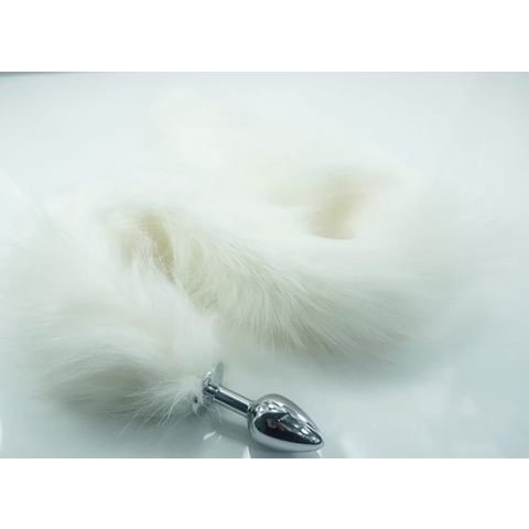 Buttplug - Vossenstaart buttplug - Foxtail buttplug - Wit - Erotisch - XL - 75CM - Anaal - Tail buttplug