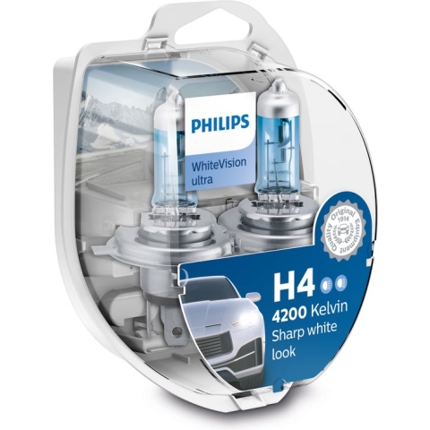 Philips H4 12V - WhiteVision - Set