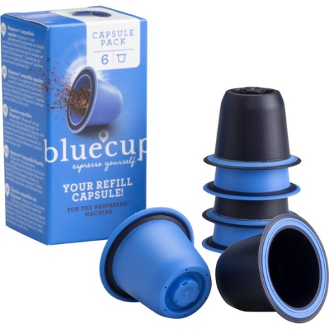 Bluecup cuppakket - Hervulbare Nespresso Cup (Aanvulling op Start pakket)