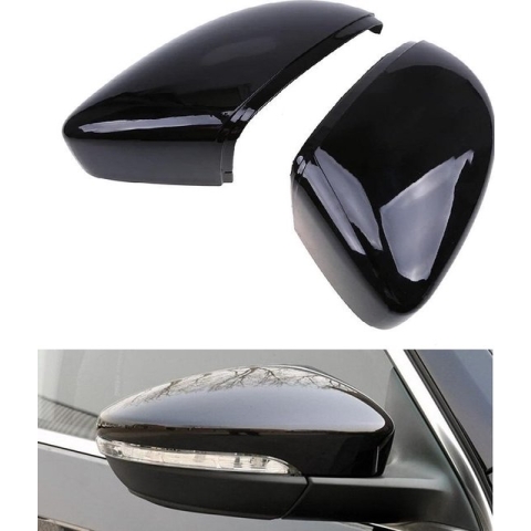 Hoogglans Pianolak Zwarte SpiegelKappen Buitenspiegel Vw Scirocco Passat Beetle Jetta Eos Tdi Fsi Tsi Dsg R Line 1.8 2.0 CC Spiegel Styling Auto