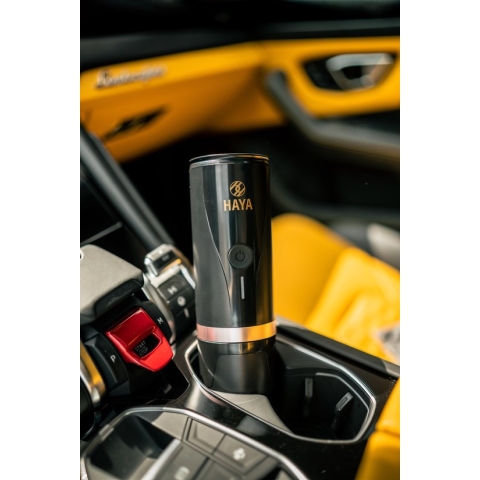 HAYA Draadloze Koffiezetapparaat - Draagbare Koffiemachine - Nespresso - Capsules & Poeder - Zelfverwarmend - Auto - Reizen - Travel - Filterkoffie - Draadloos - Mini Koffiezetapparaat