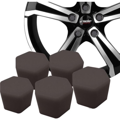 Simoni Racing Wielmoerkapjes Soft Sil - 19mm - Zwart - Set à 20 stuks