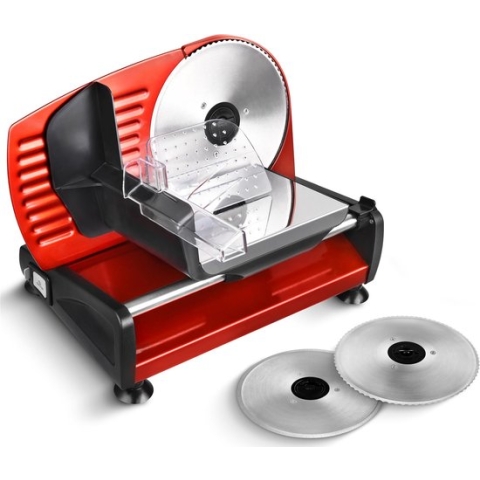 Team Kalorik TKG AS 1003 RD 2M - Universele snijmachine met 2 messen - Rood - 150 W