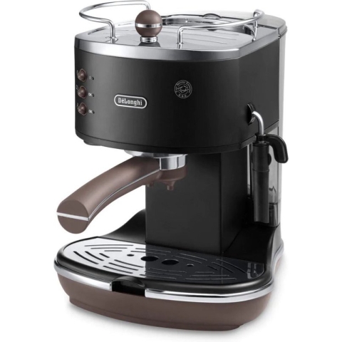 De'Longhi Icona Vintage ECOV311.BK - Pistonmachine - Zwart/Bruin