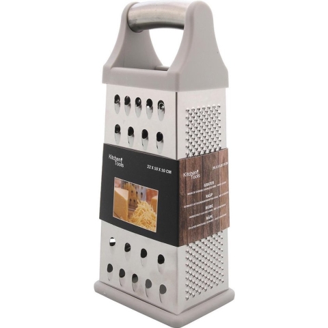 Keuken rasp met 4 snijkanten 20 cm - Blokrasp - Keukenraspen/handraspen/raspen - Koken - Keukengerei