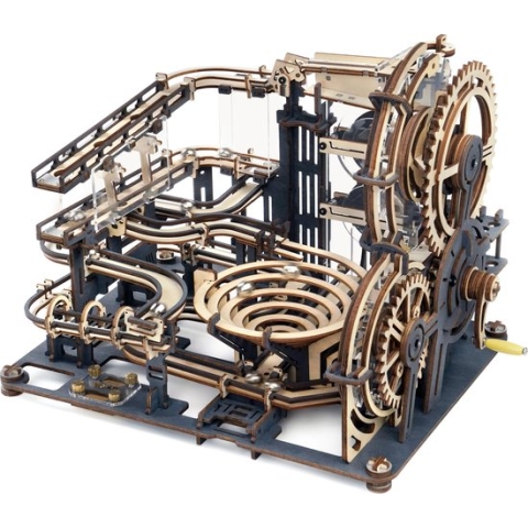Robotime Marble Night City LGA01 - Houten Modelbouw, Sinterklaas Speelgoed Kerst Cadeau