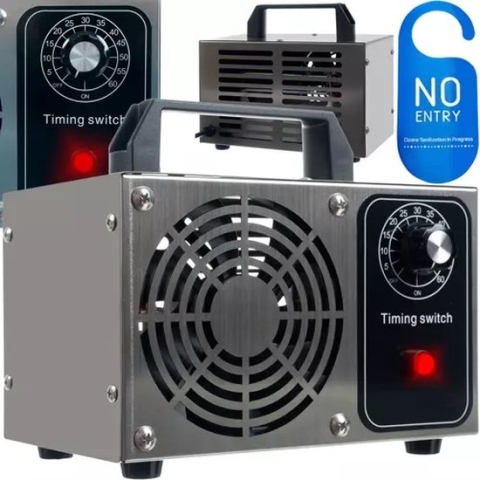 QualiPro Ozongenerator Luchtreiniger Ionisator Generator 20.000mg/h - Bereik 100-120 m2 - 150W - Filtert de Schadelijke Luchtdeeltjes - 1 uur Timer - Tegen Hooikoorts, Virussen en Allergenen - Makkelijk te gebruiken - Ozon Generator