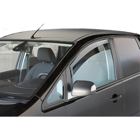 Farad Zijwindschermen - Skoda Octavia Sedan 4 deurs 2013 t/m 2019 - Voorportieren - Kleur Smokey