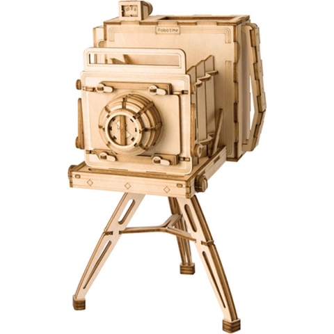 Robotime Modern 3D Houten Puzzel Vintage Camera
