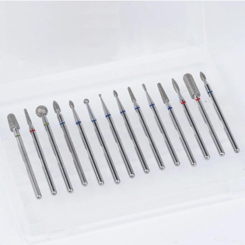 Goodbitz® - Bitjes Nagelfrees - 14 stuks - Bitjes set - Bitjes nagelfrees diamond - Bitjes - Nagelbitjes - Opzetstukken nagelfrees - Bitjes nagelvijl - Nagelfrees bitjes - Nagelfrees bitjes - Nagelbitjes voor frees - Nagelfrees