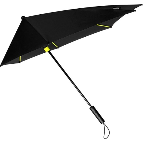 STORMaxi - Stormparaplu - Geschikt voor Windvlagen tot 100km/h - Ø 100 cm - Zwart/Geel