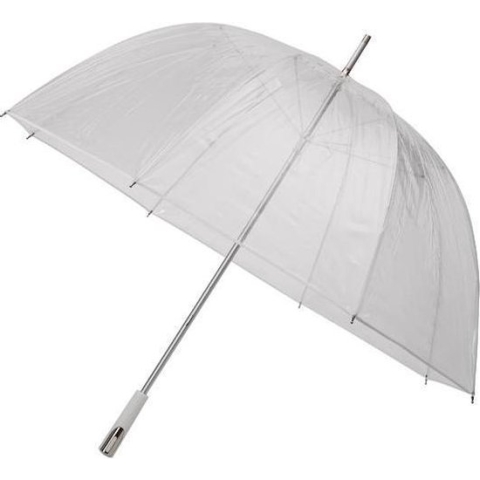 Impliva - Koepelparaplu - Ø 111 cm - Transparant Wit