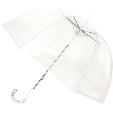 Smati Big Cloche  Stormparaplu - Transparent - Auto Open - ø 85 cm - Big Cloche   Wit