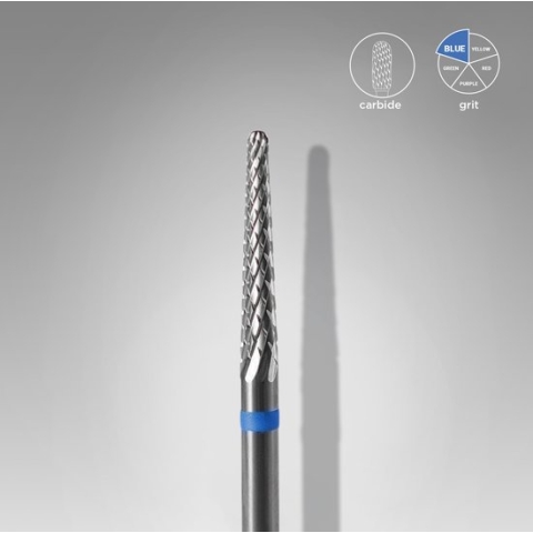 Staleks Carbide drill bit, "cone" blauw, 2.3/14 mm