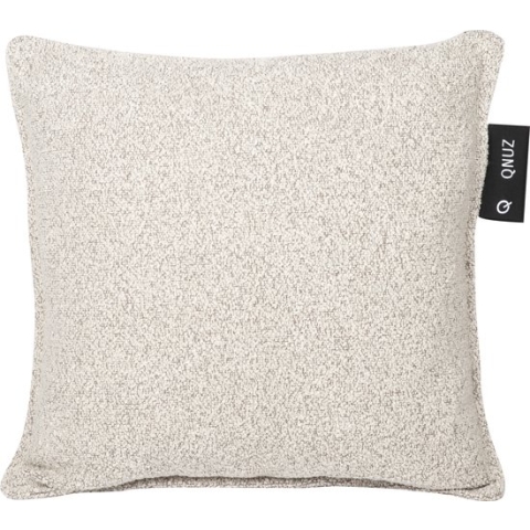 Qnuz warmtekussen - Taupe - 45x45cm - elektrisch - oplaadbaar - USB - draadloos - Bouclé - kerstpakket - incl. powerbank