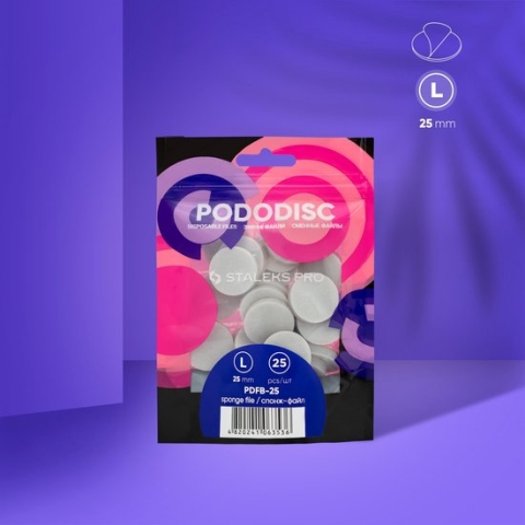 Staleks Pro - Wegwerpvijlen-sponzen voor pedicureschijf Pododisc L (25 stuks)