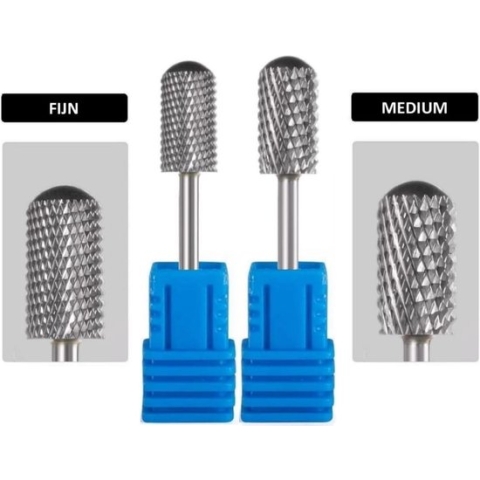 Goodbitz® - Bitjes Nagelfrees - 2 stuks - Round Head Bit - Bitjes set - Bitjes nagelfrees - Bitjes nagelfrees Tungsten - Nagelbitjes - Opzetstukken nagelfrees - Tungsten frees - Nagelfrees bitjes - Tungsten nagelfrees bitjes - Bitjes set