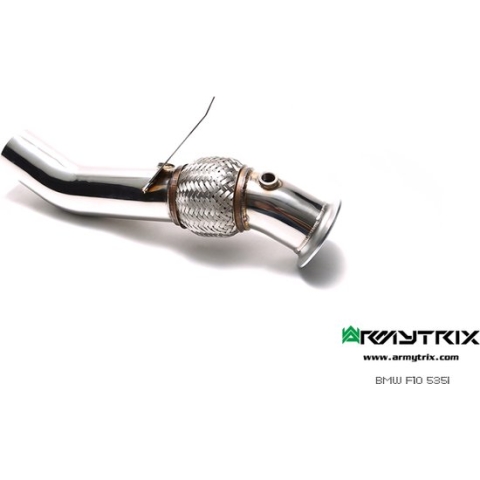 ARMYTRIX - PERFORMANCE DOWNPIPE ROESTVRIJ STAAL - BMW 5 SERIES F10 535I