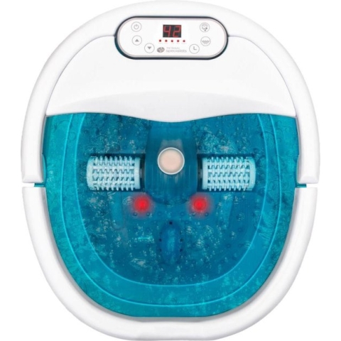 Rio FTBH7 elektrisch voetenbad - automatische massage rollers – vibratie & bubbels – LCD scherm – Tot 50° graden