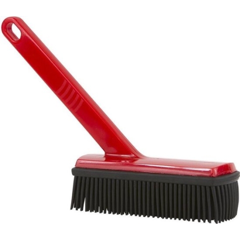 Kledingborstel / interieurborstel met rubberen borstel en handgreep 29 cm - schoonmaakborstels / kledingborstels