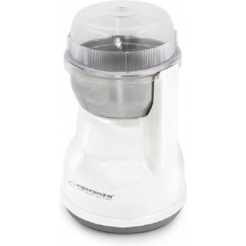 Esperanza Koffiemolen Lungo - Elektrische koffiemolen - Wit - RVS mes
