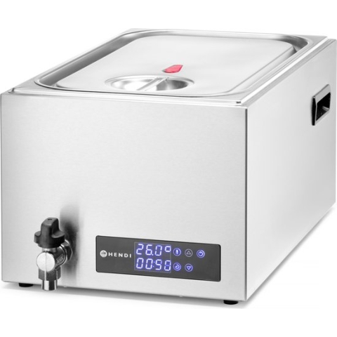 Hendi Sous Vide Koker - Professionele Slowcooker - 20 Liter - GN 1/1 - 54x33,5x(H)31cm