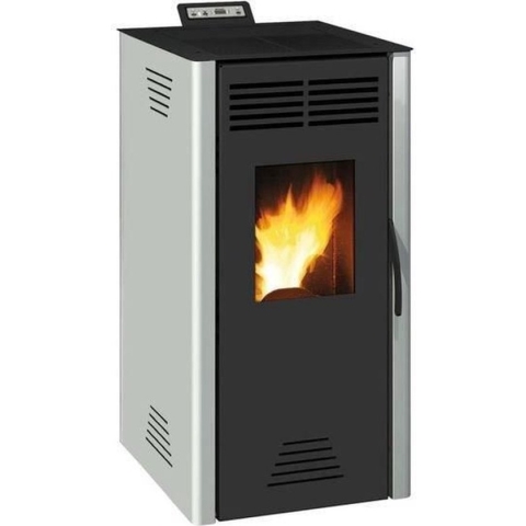 Modulaire Invicta Adrano Modulaire pellet - 7,3 kW - Opbrengst 88,7% - Grijs