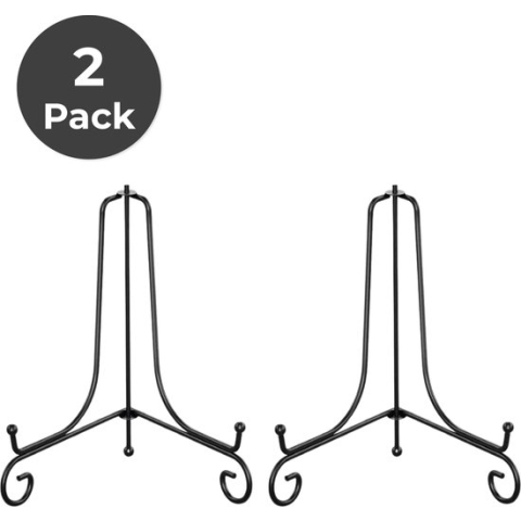 LBB - Bordenstandaard - 2 PACK - Voor sierborden - Foto's - Boek - Tablet - Borden tot 32 cm hoog - Borden display - Bordenrek - Bordenhouder