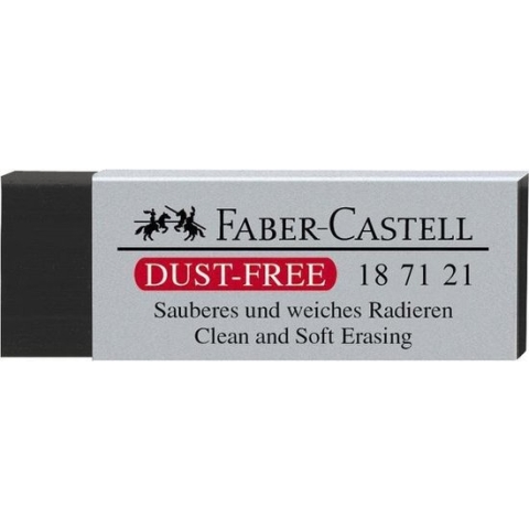 Faber-Castell 187121 vlakgum Kunststof Zwart 1 stuk(s)