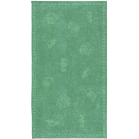 Seahorse strandlaken Shells - 100x200 cm - Jade Green