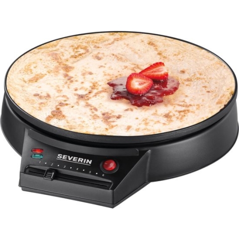 Severin CM 2198 - Crepe Maker - Pancake Maker Elektrisch - XXL - Inclusief spatel - Zwart