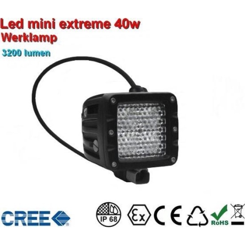 Extreme 40w Led werklamp 120graden AR Optics - 3.200 lumen
