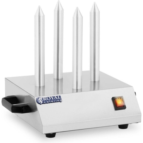 Royal Catering Hotdog-spiestoaster - 4 spiesen