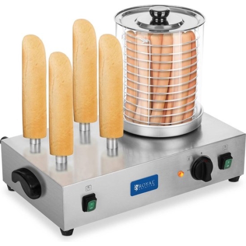 Royal Catering Hotdogmachine - met Toastpennen