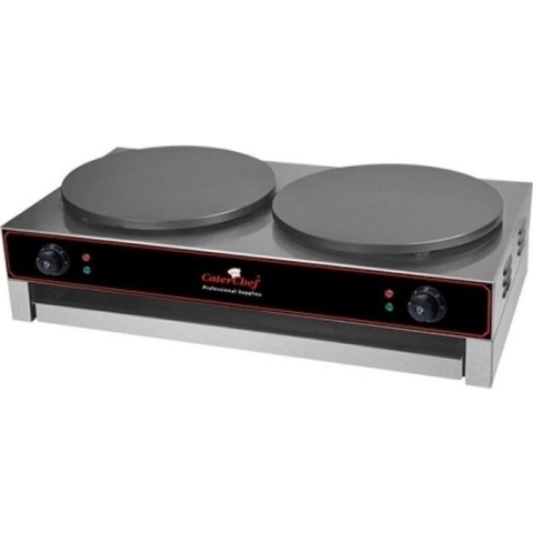 Caterchef crepesbakplaat 2x Ø 400mm