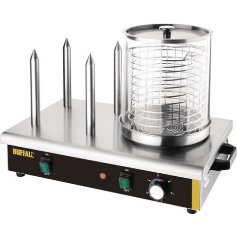 Buffalo Hotdogwarmer Met 4 Warmhoudpennen DA566 - Horeca & Professioneel