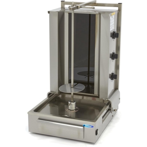 Shoarma Grill - 3 Branders - 40 Kg Vlees - Elektrisch