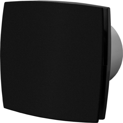 Badkamer ventilator vochtsensor/timer 125 mm mat zwart Silent