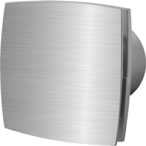 Badkamer ventilator vochtsensor/timer 150 mm aluminium Silent