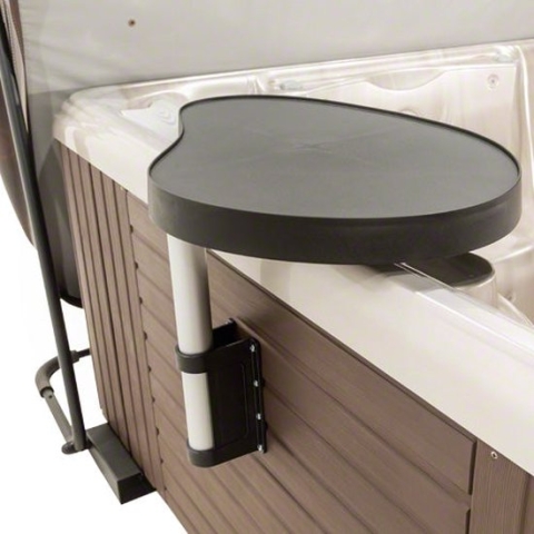 Bubbelbad spa bar - Whirlpools - Spacaddy Bar - Antisliplaag - Draaibaar - Kunstof - Zwart - 69 x 48 x 35 cm