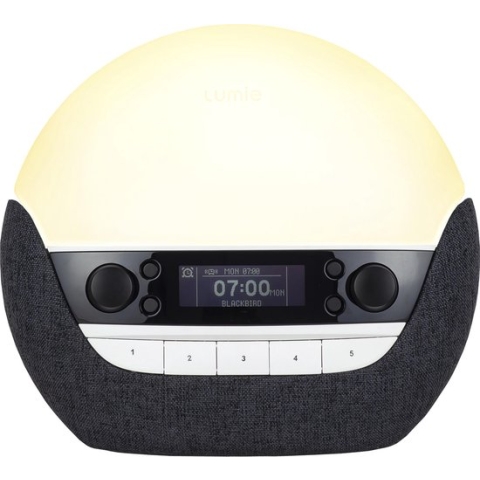 Lumie Bodyclock Luxe 750DAB - Wake-up light - USB/DAB+/Bluetooth - Antraciet