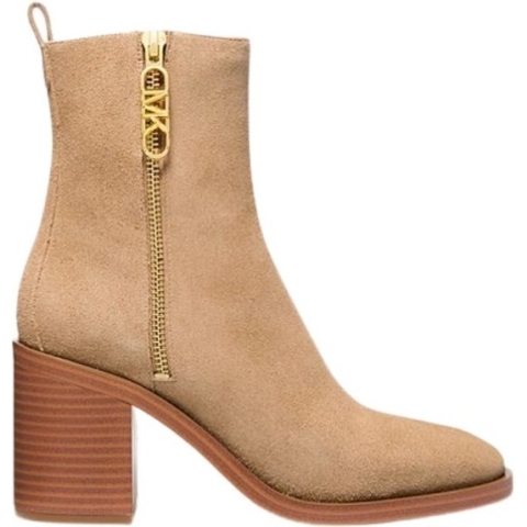 Michael Kors Regan Mid Bootie - Enkellaars Dames - Camel - Maat 40