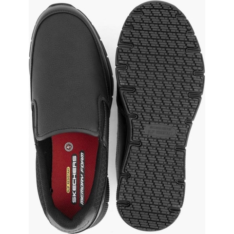 skechers Zwarte Slip Resistant Work instapper - Maat 45